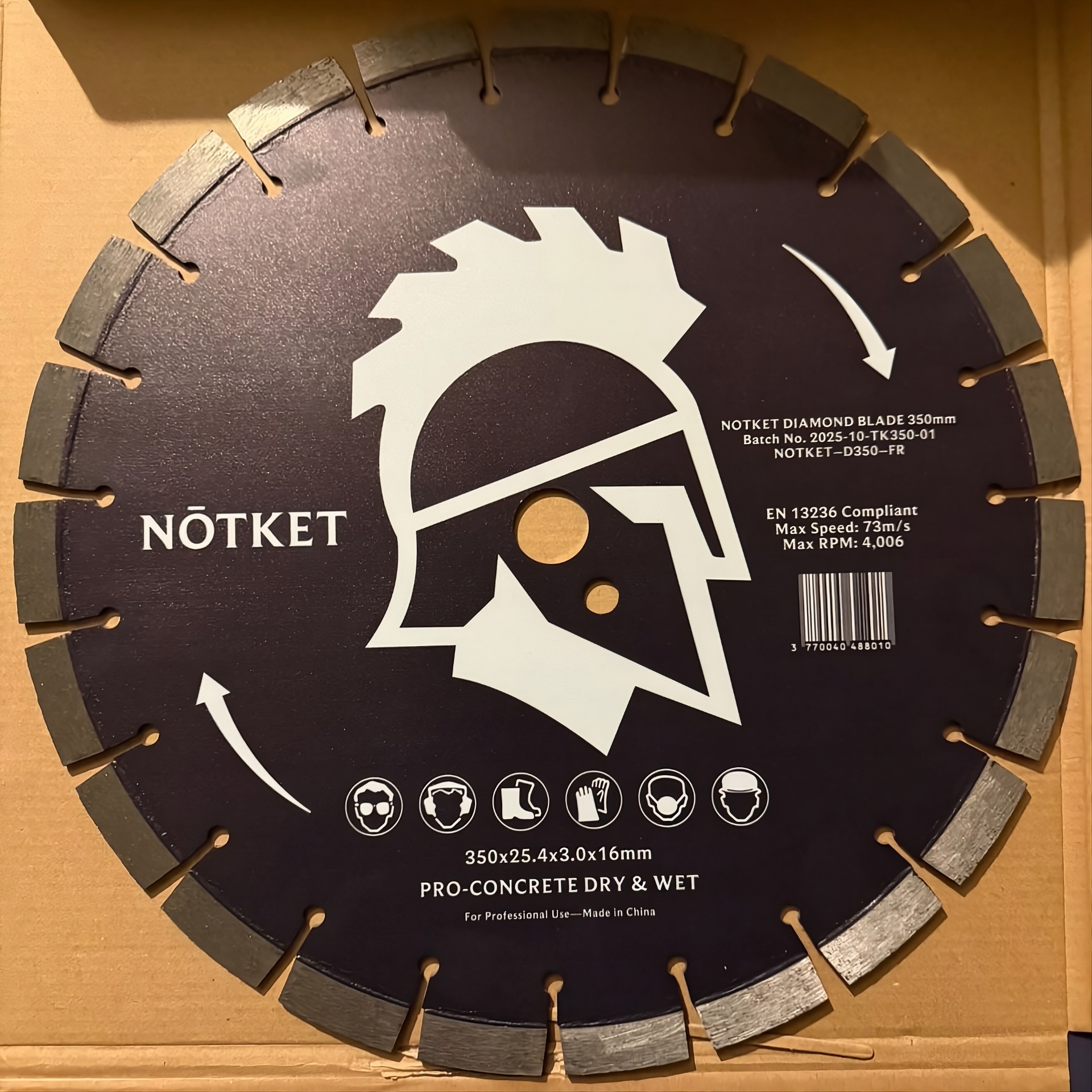 Disque diamant NŌTKET® dans son emballage