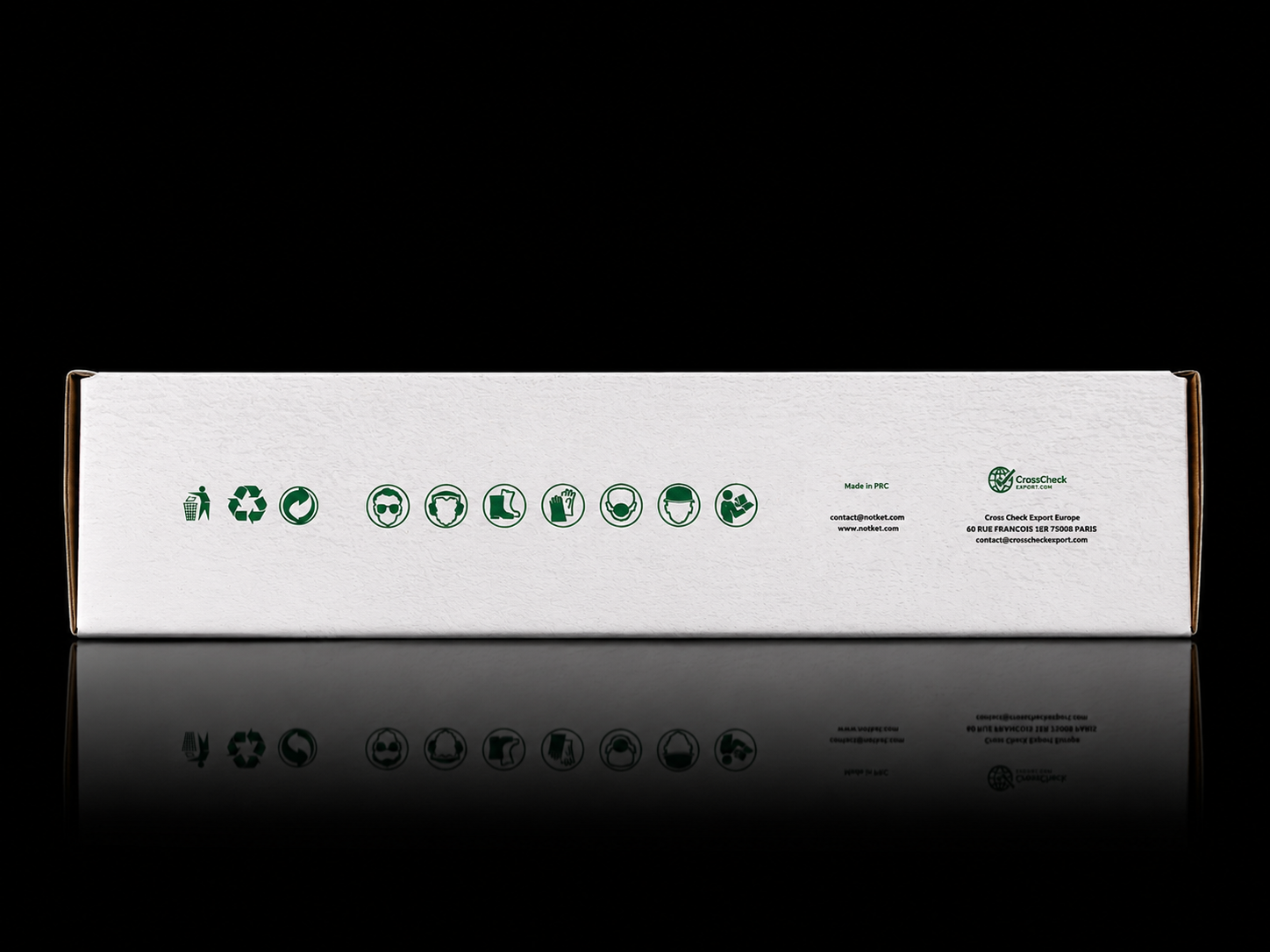 Face sécurité et informations de la boîte NŌTKET® ENDURA Ø225 mm